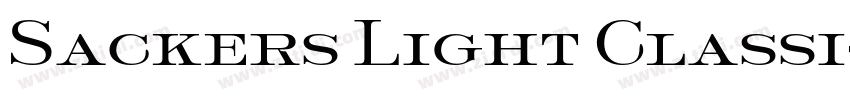 Sackers Light Classi字体转换